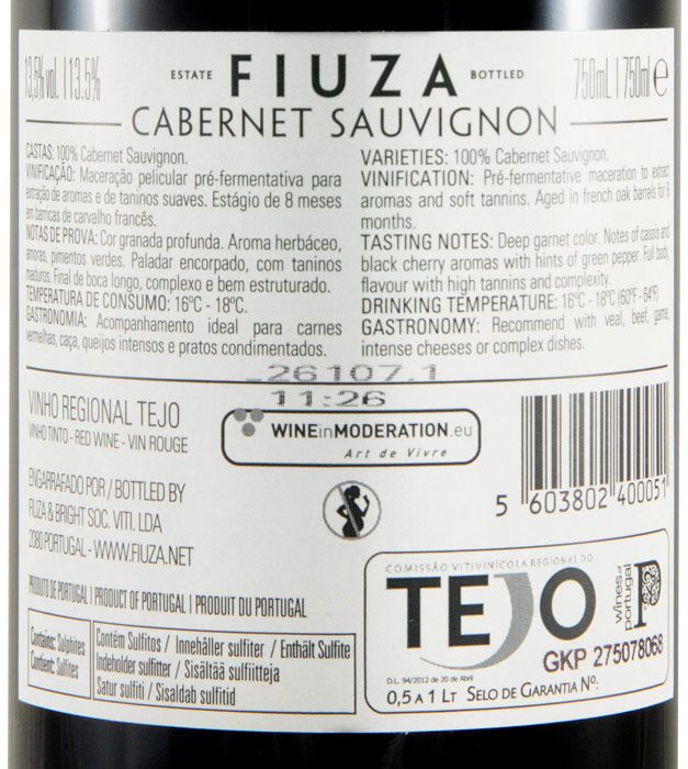 2023 Fiuza Cabernet Sauvignon tinto