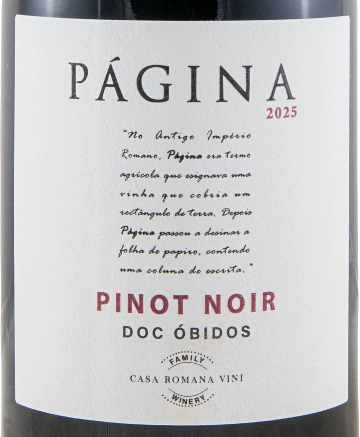 2025 Página Pinot Noir tinto
