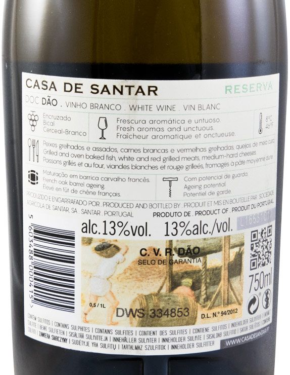 2015 Casa de Santar Reserva white