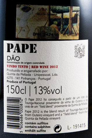 2012 Quinta da Pellada Pape red 1.5L