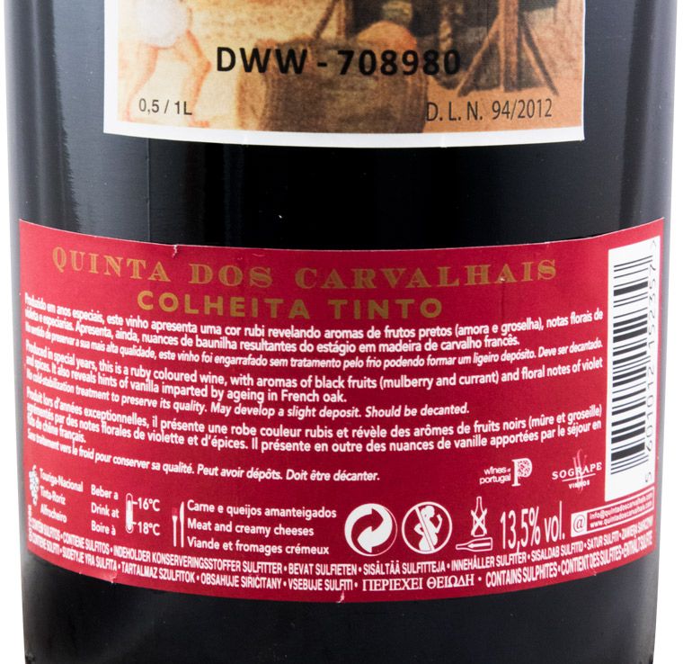 2015 Quinta dos Carvalhais Colheita tinto