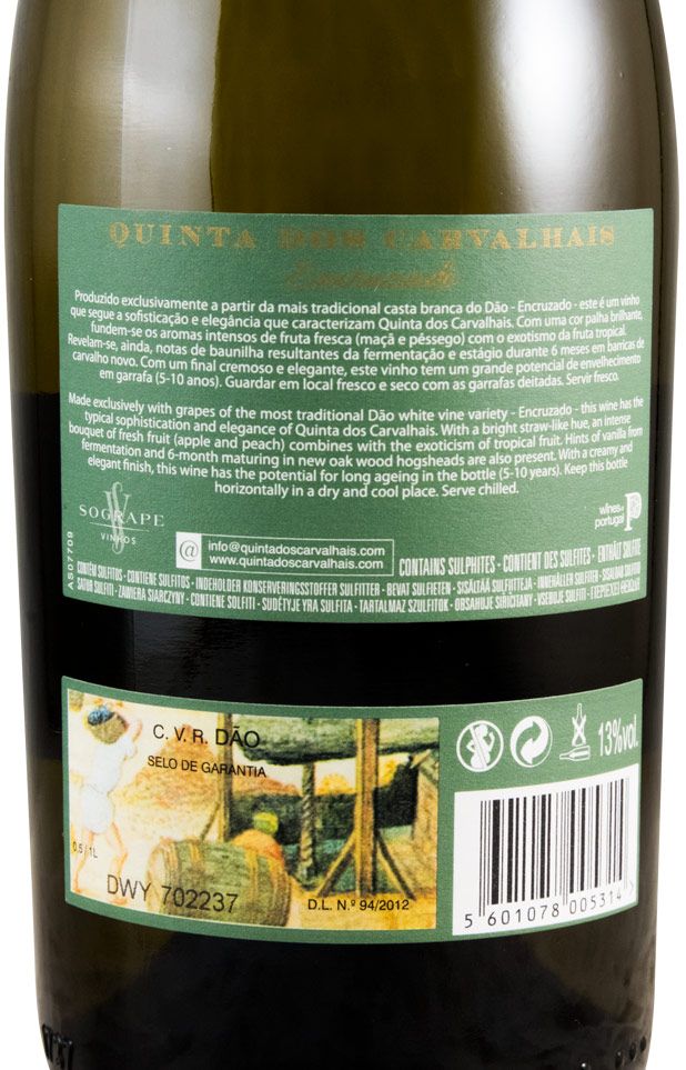 2016 Quinta dos Carvalhais Encruzado branco