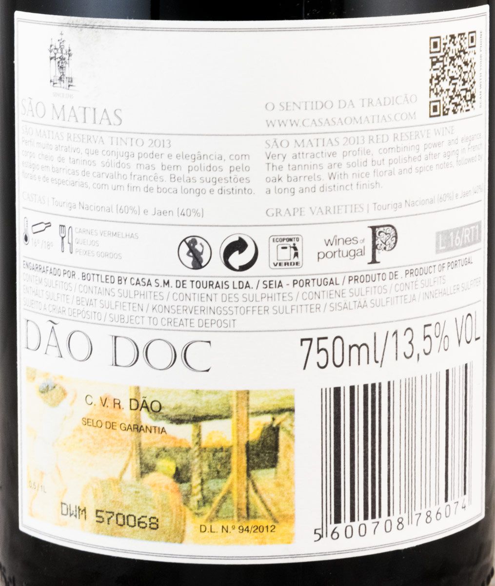 2013 São Matias Reserva red