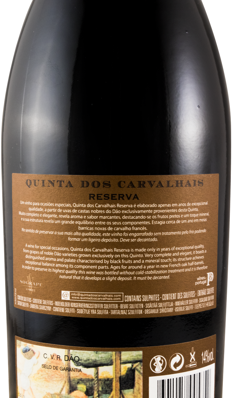 2011 Quinta dos Carvalhais Reserva tinto