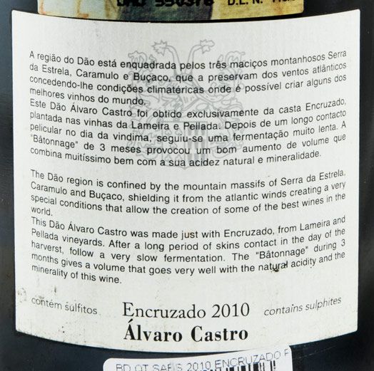 2010 Quinta de Saes Encruzado Reserva Late Release branco