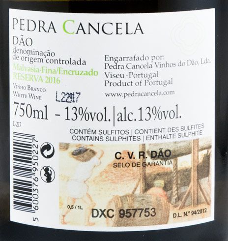2016 Pedra Cancela Reserva white