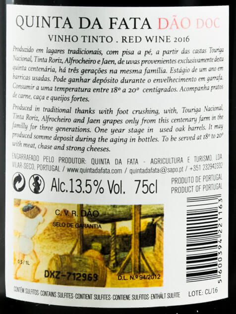 2016 Quinta da Fata Clássico red