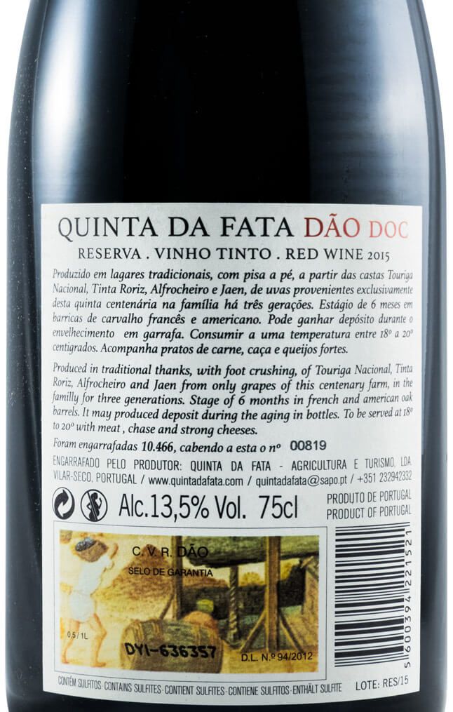 2015 Quinta da Fata Reserva tinto