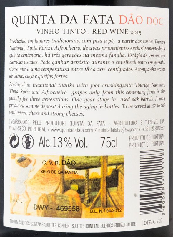 2015 Quinta da Fata Clássico red