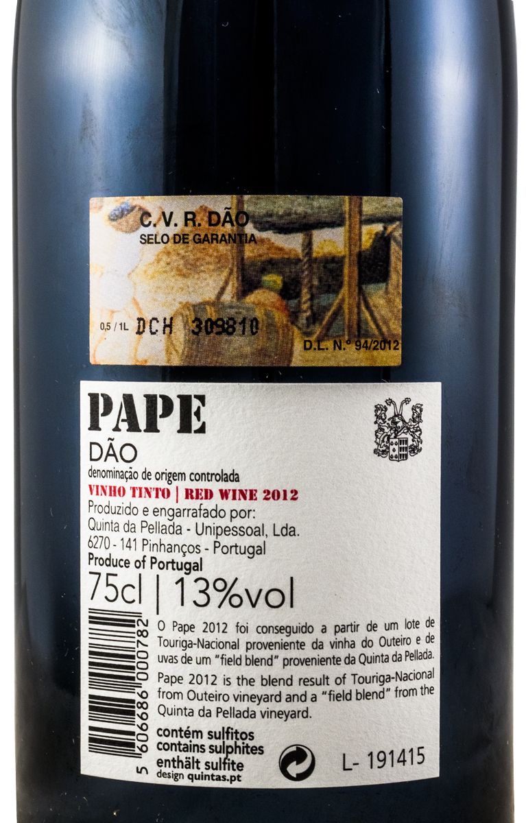 2012 Quinta da Pellada Pape red