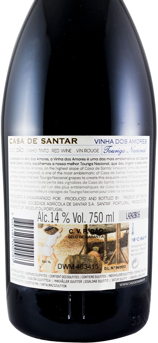 2011 Casa de Santar Vinha dos Amores Touriga Nacional red