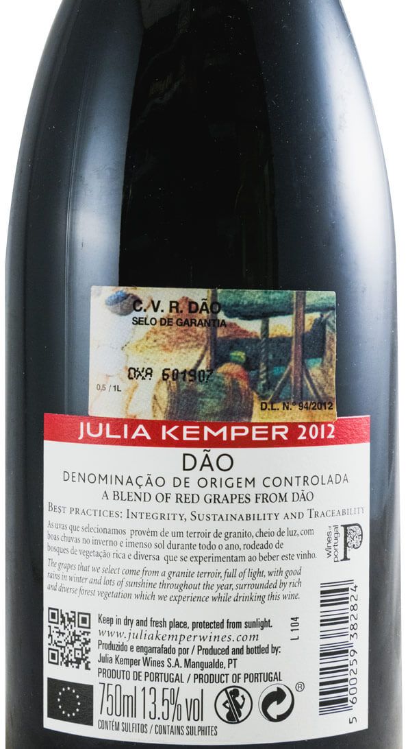 2012 Julia Kemper Vinhas Seleccionadas tinto