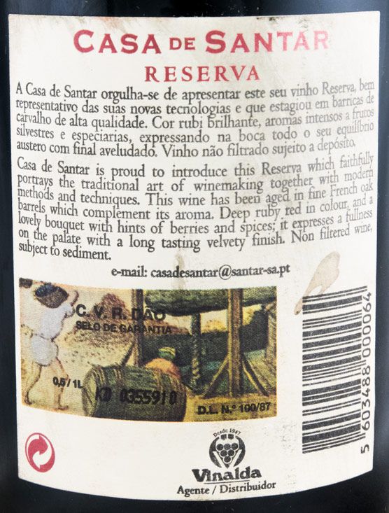 2000 Casa de Santar Reserva tinto
