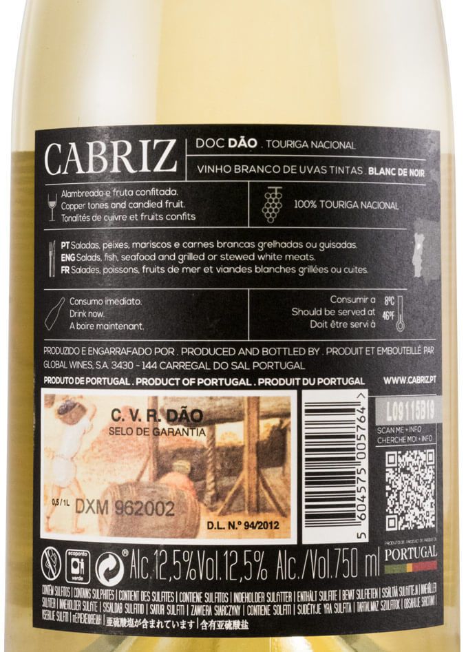 2018 Cabriz Touriga Nacional branco