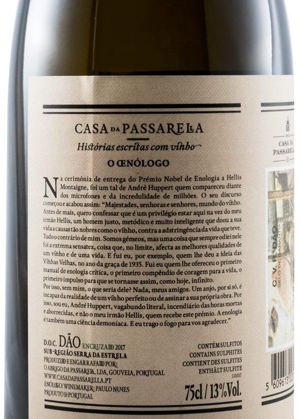 2017 Casa da Passarella O Oenólogo Encruzado branco