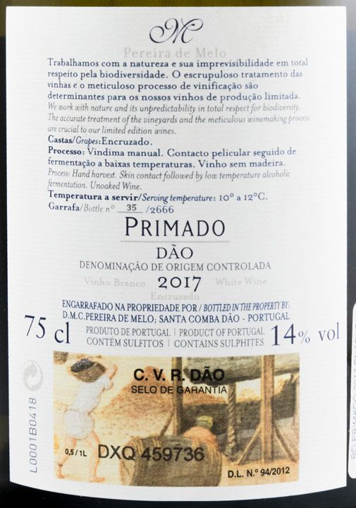 2017 Primado Encruzado branco
