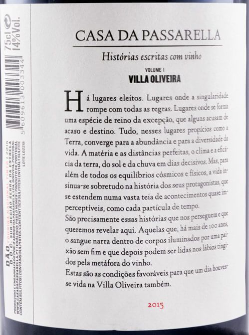 2015 Casa da Passarella Villa Oliveira red
