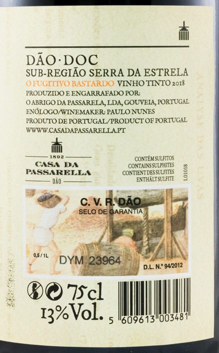 2018 Casa da Passarella O Fugitivo Bastardo red