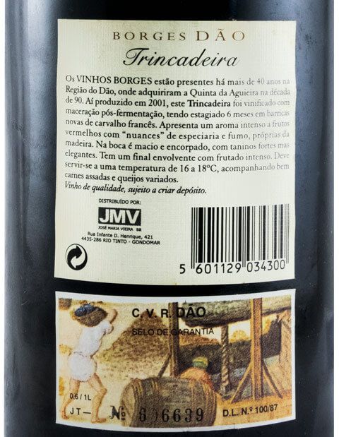 2001 Borges Trincadeira tinto