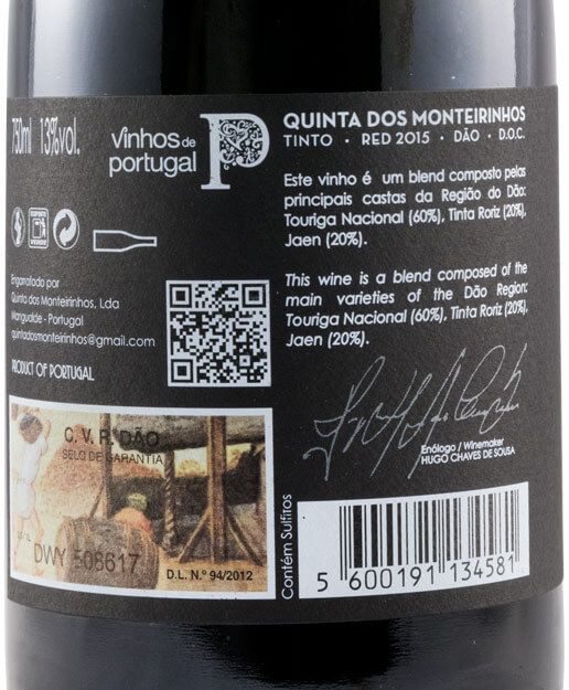 2015 Quinta dos Monteirinhos red
