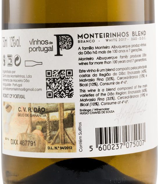 2017 Monteirinhos Avó Fernanda branco