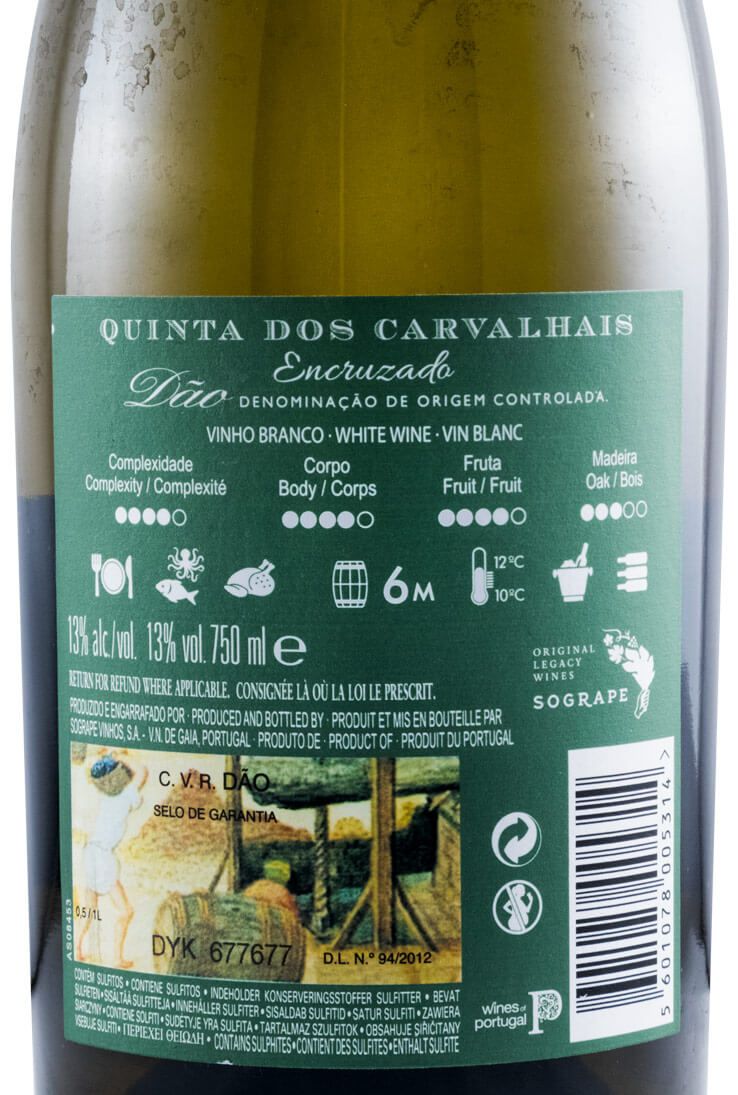 2018 Quinta dos Carvalhais Encruzado branco
