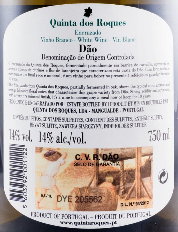 2017 Quinta dos Roques Encruzado branco