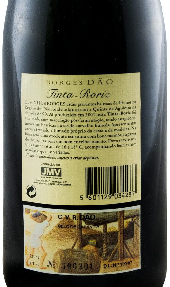 2001 Borges Tinta Roriz tinto
