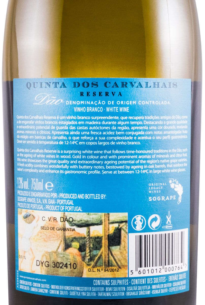 2017 Quinta dos Carvalhais Reserva white