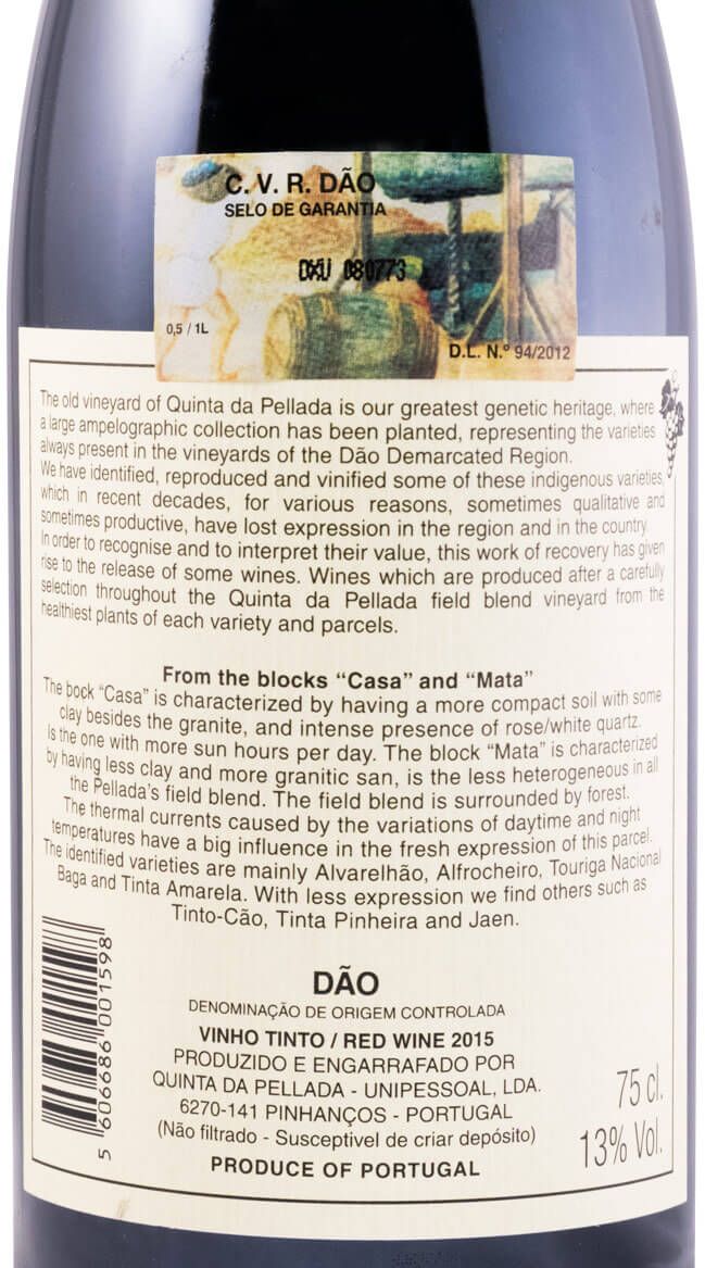 2015 Quinta da Pellada red