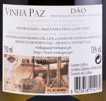 2018 Vinha Paz branco