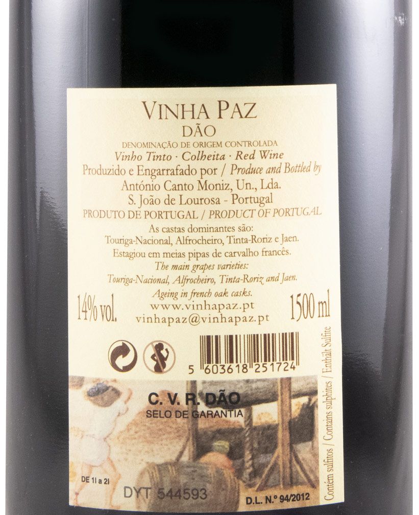 2016 Vinha Paz tinto 1,5L