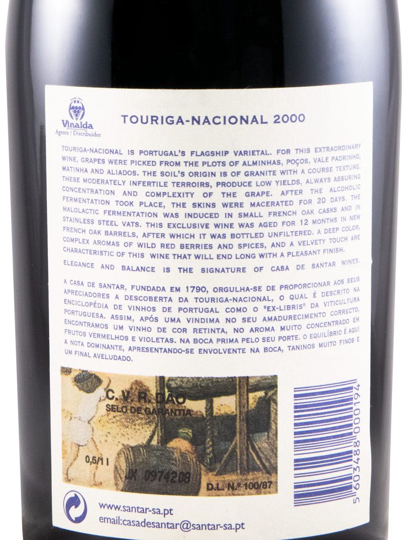2000 Casa de Santar Touriga Nacional red