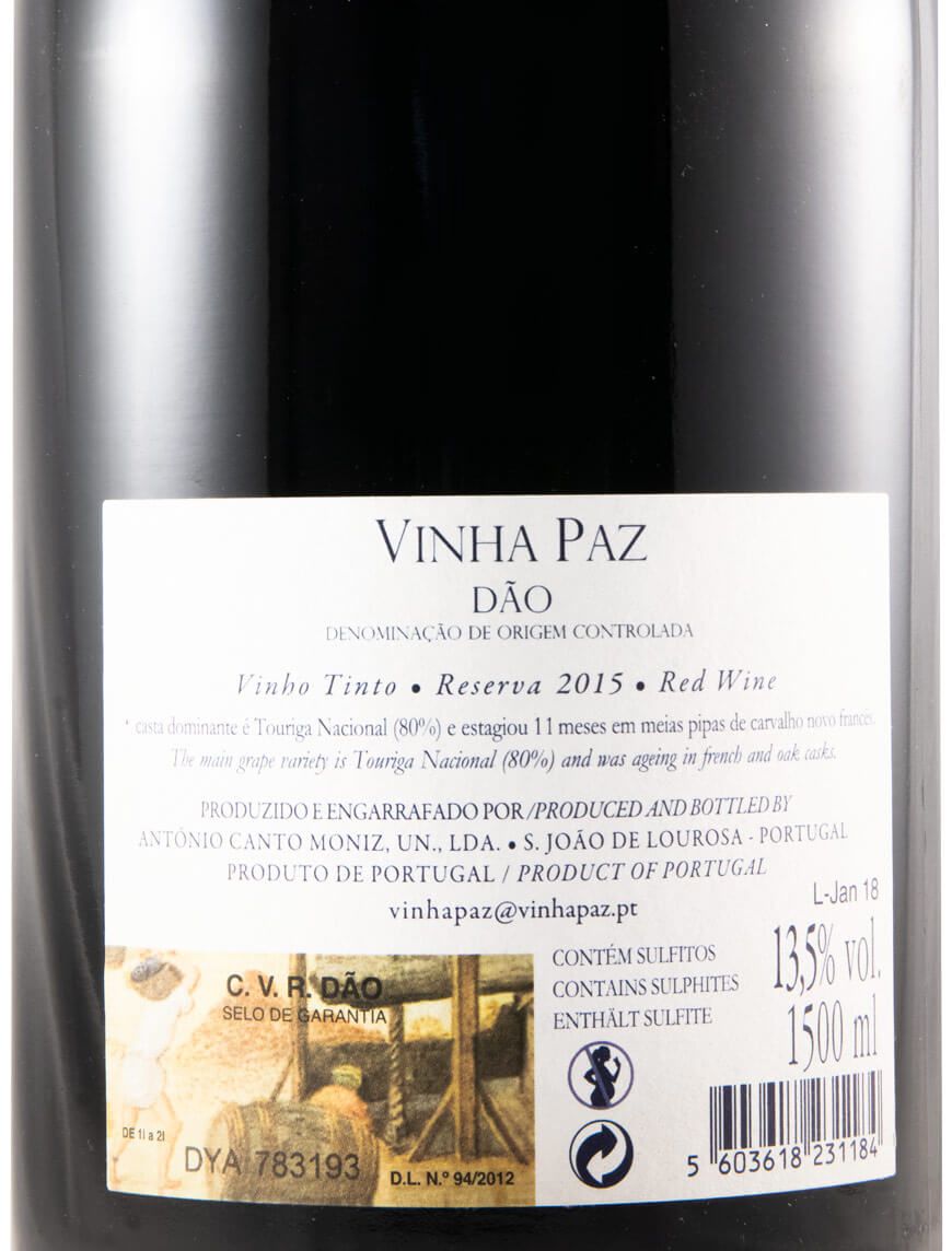 2015 Vinha Paz Reserva red 1.5L