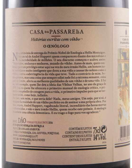 2016 Casa da Passarella O Oenólogo Vinhas Velhas tinto