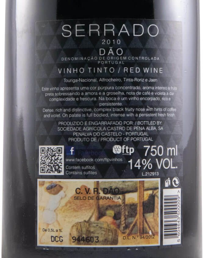 2010 Serrado tinto