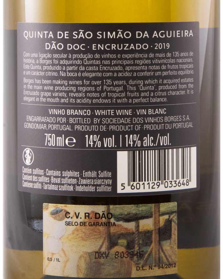 2019 Borges Quinta de São Simão da Aguieira Encruzado branco