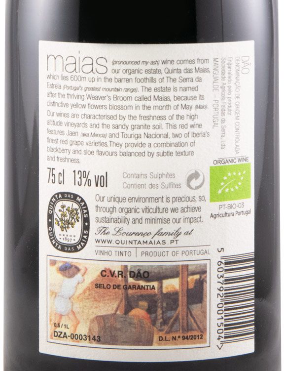 2017 Maias organic red