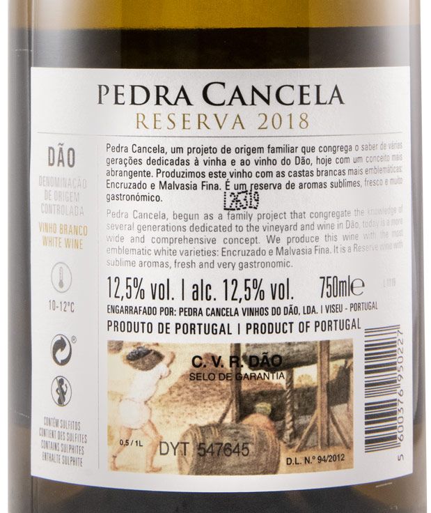 2018 Pedra Cancela Reserva white