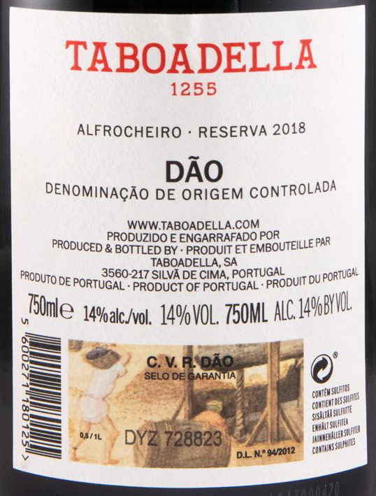 2018 Taboadella Alfrocheiro Reserva tinto