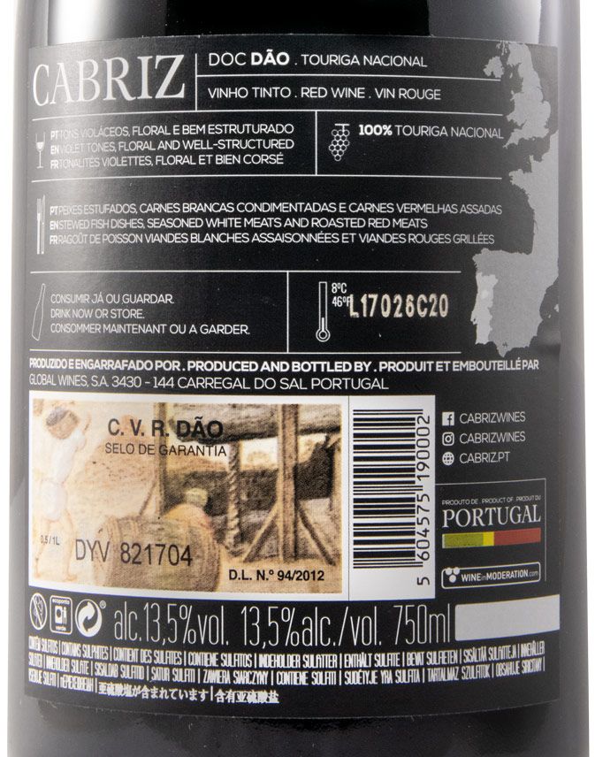 2017 Cabriz Touriga Nacional red