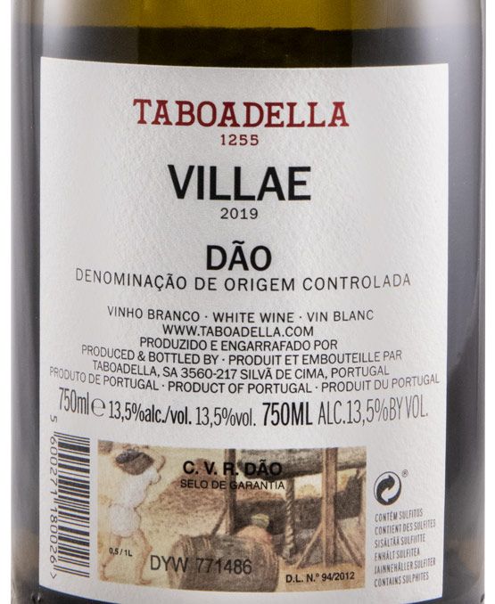2019 Taboadella Villae white