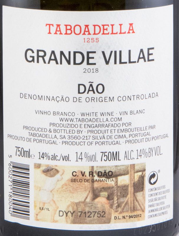 2018 Taboadella Grande Villae branco