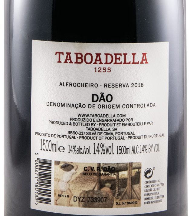 2018 Taboadella Alfrocheiro Reserva tinto 1,5L