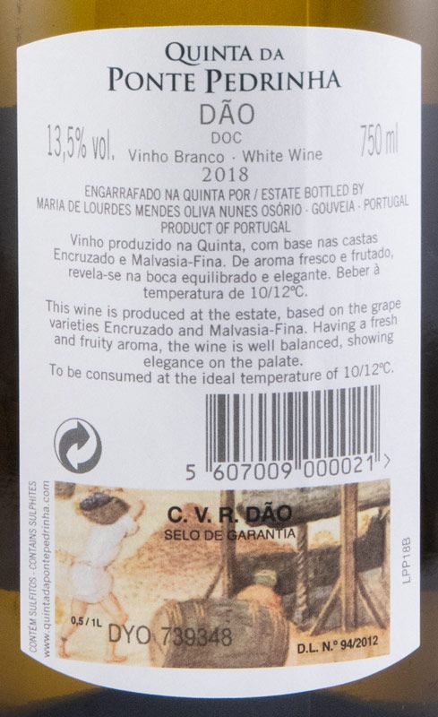 2018 Quinta da Ponte Pedrinha white