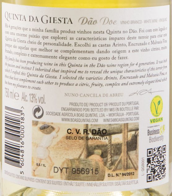 2019 Quinta da Giesta branco