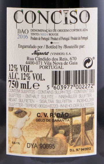 2016 Niepoort Conciso red