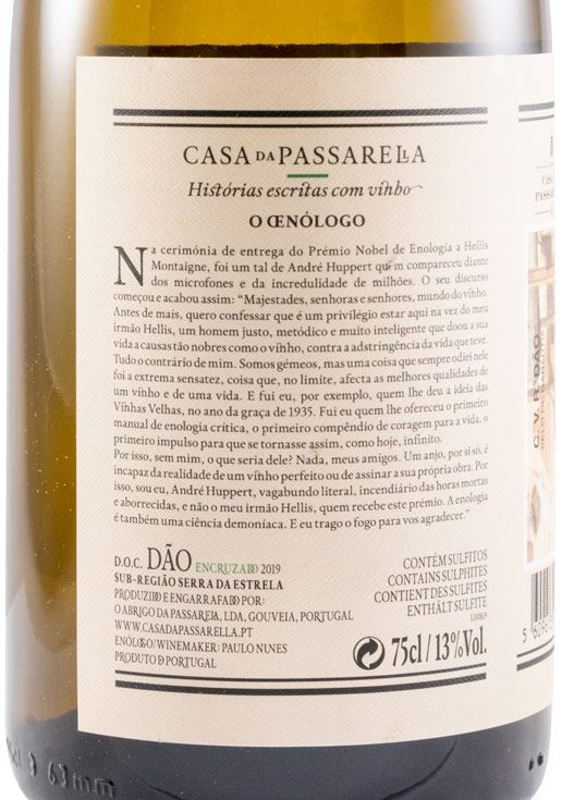 2019 Casa da Passarella O Oenólogo Encruzado white