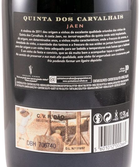 2011 Quinta dos Carvalhais Jaen red