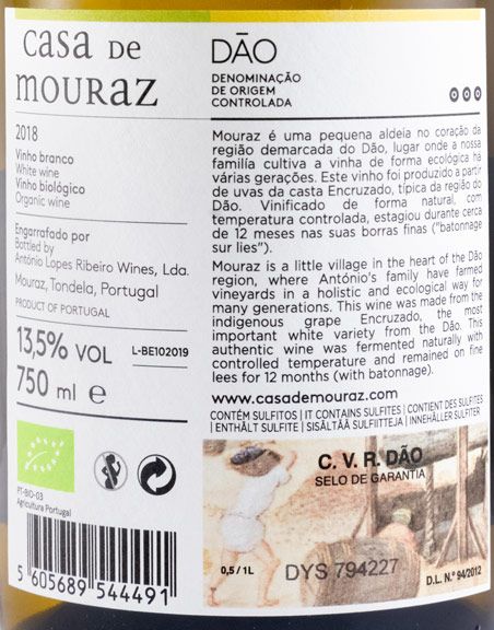 2018 Casa de Mouraz Encruzado white